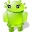 Girl Android Shadow Icon 32x32 png